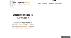 Desktop Screenshot of madcapsule.com