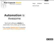 Tablet Screenshot of madcapsule.com